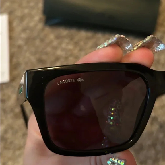 Lacoste Black Sunglasses - Picture 5 of 8